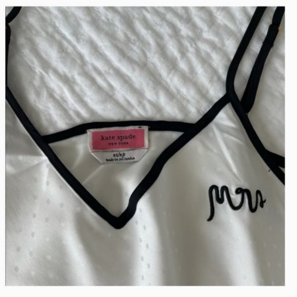 kate spade bridal wedding Mrs Chemise pjs xs - Picture 7 of 12